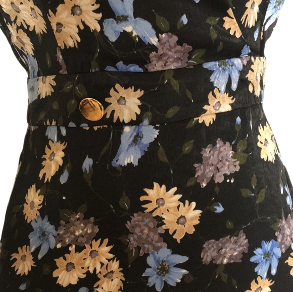 ZARA Long Sleeve Flower Dress NWT Sz XS - Picture 6 of 11
